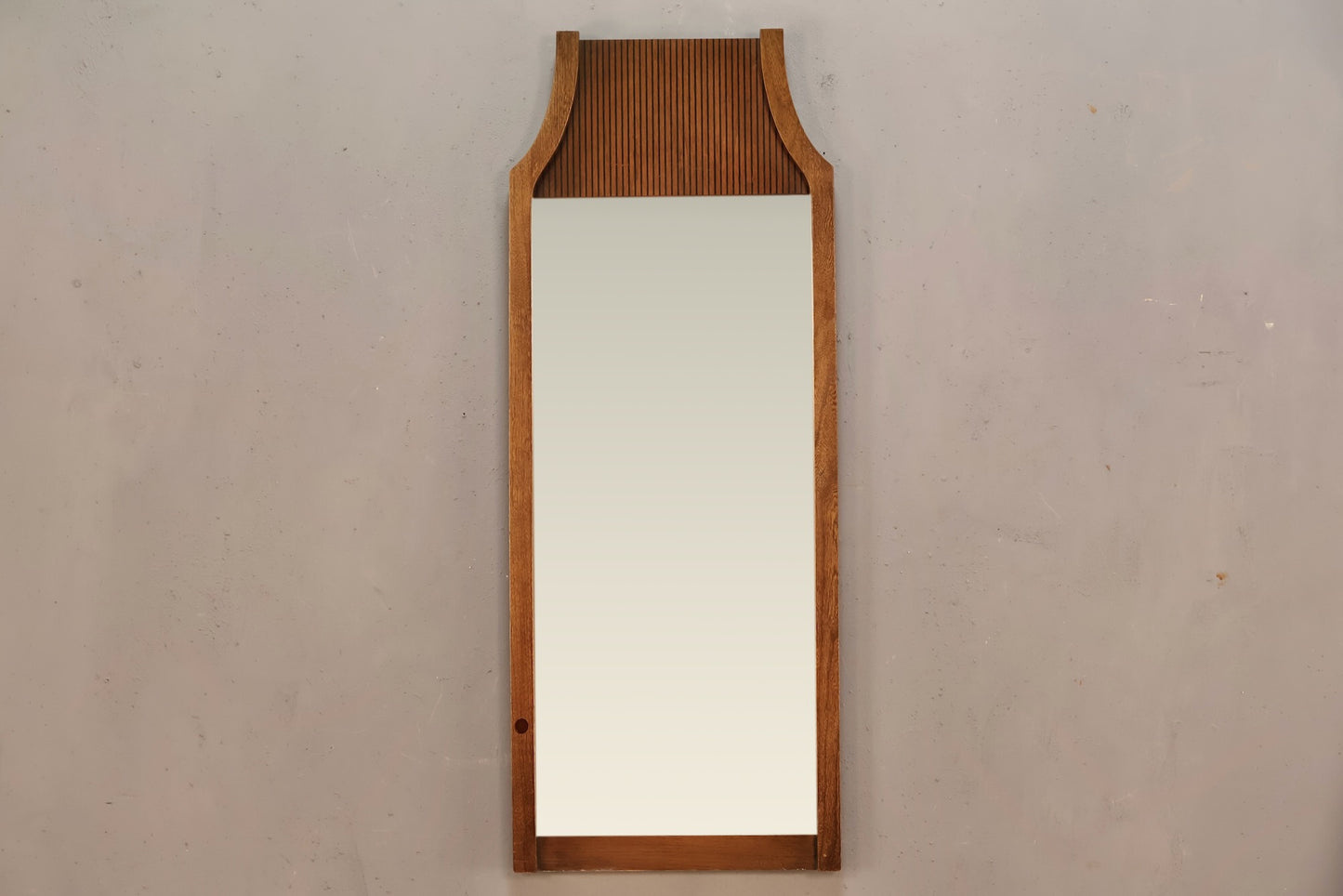 Mid Century Ridged Mirror