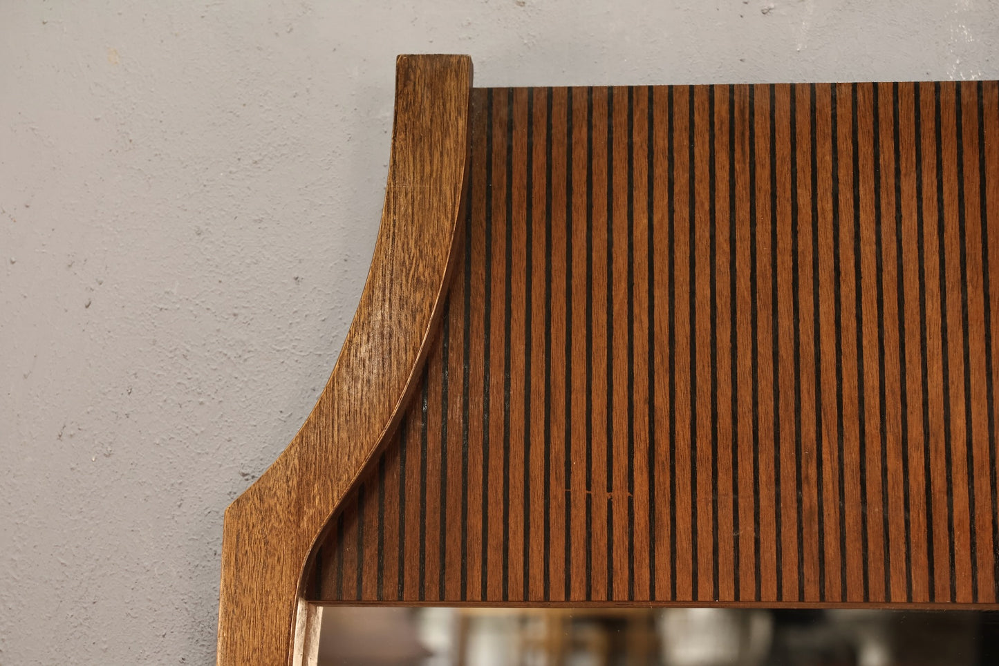 Mid Century Ridged Mirror