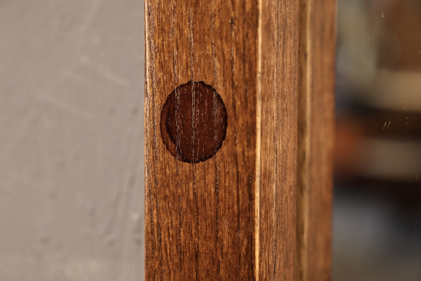 Mid Century Ridged Mirror