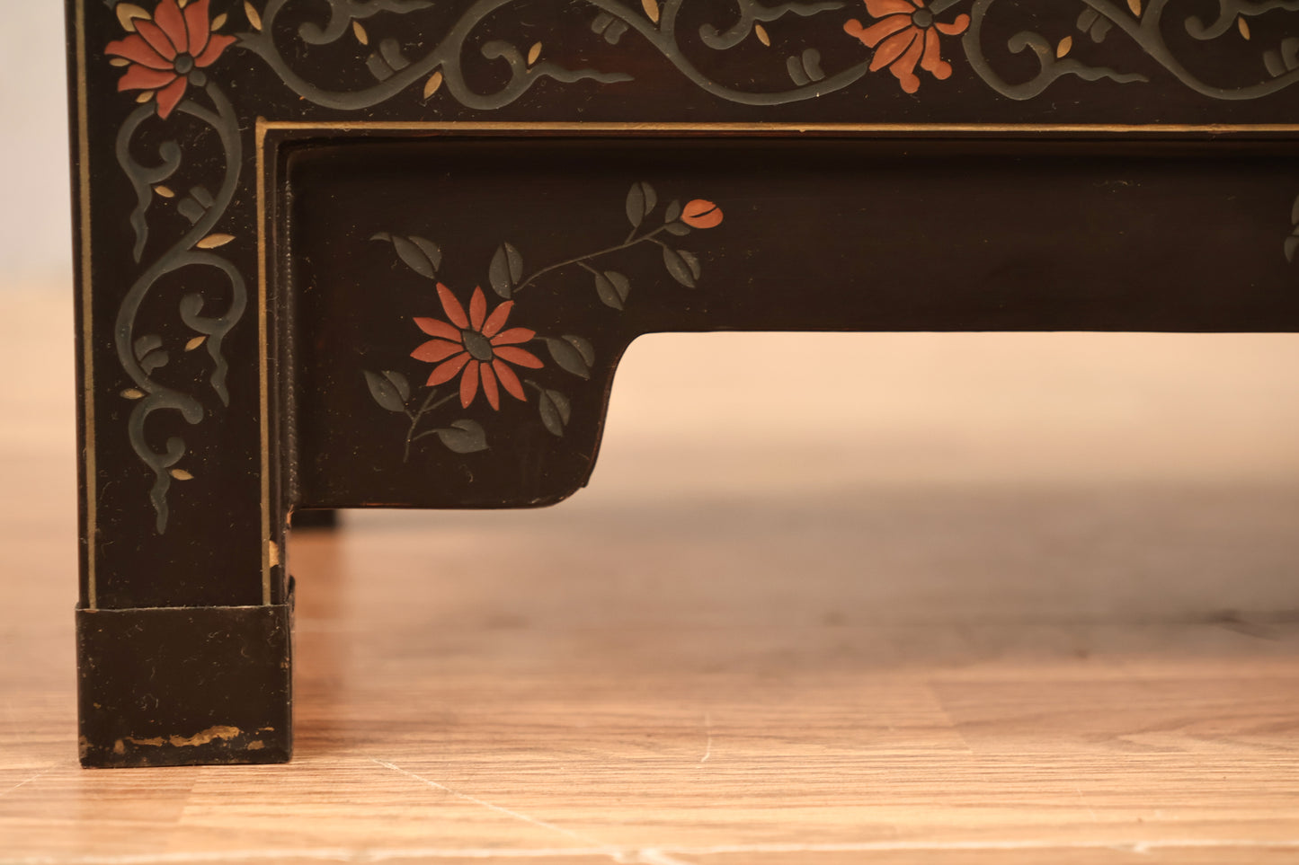 Chinese Black 2-Door Cabinet - ONLINE ONLY