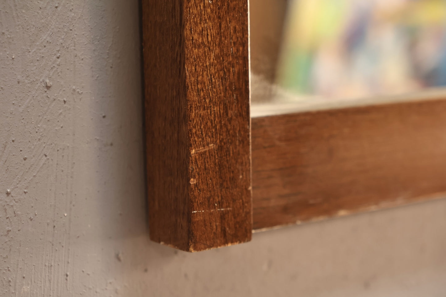 Mid Century Ridged Mirror