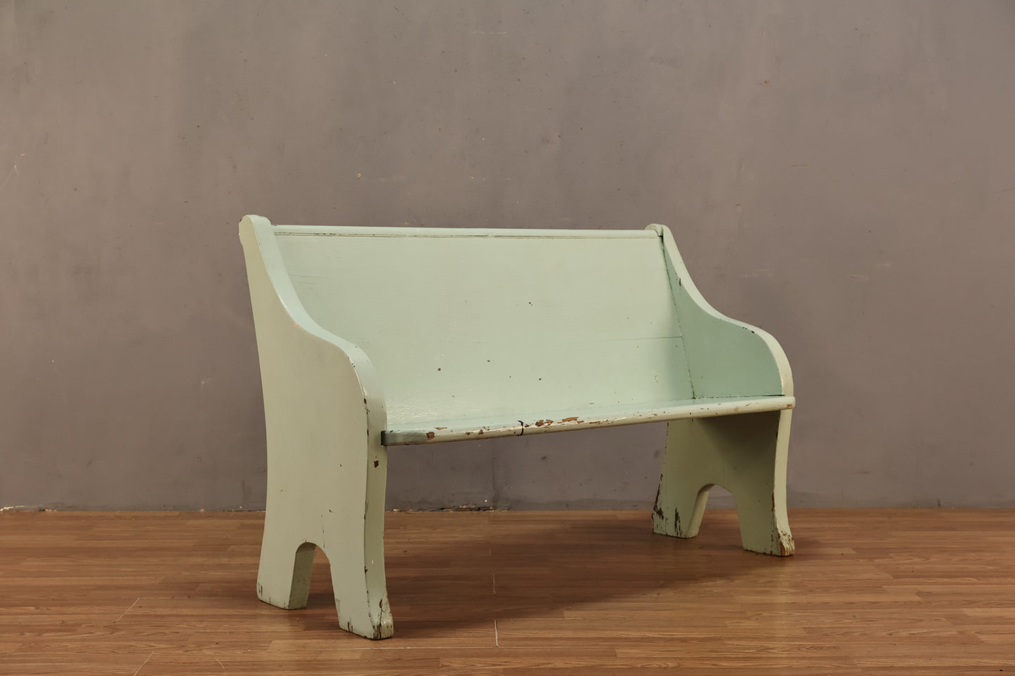 Seafoam Wooden Bench