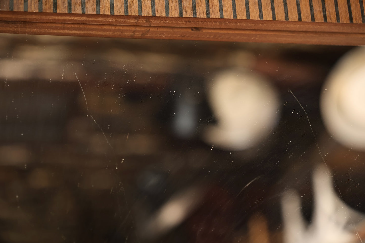 Mid Century Ridged Mirror