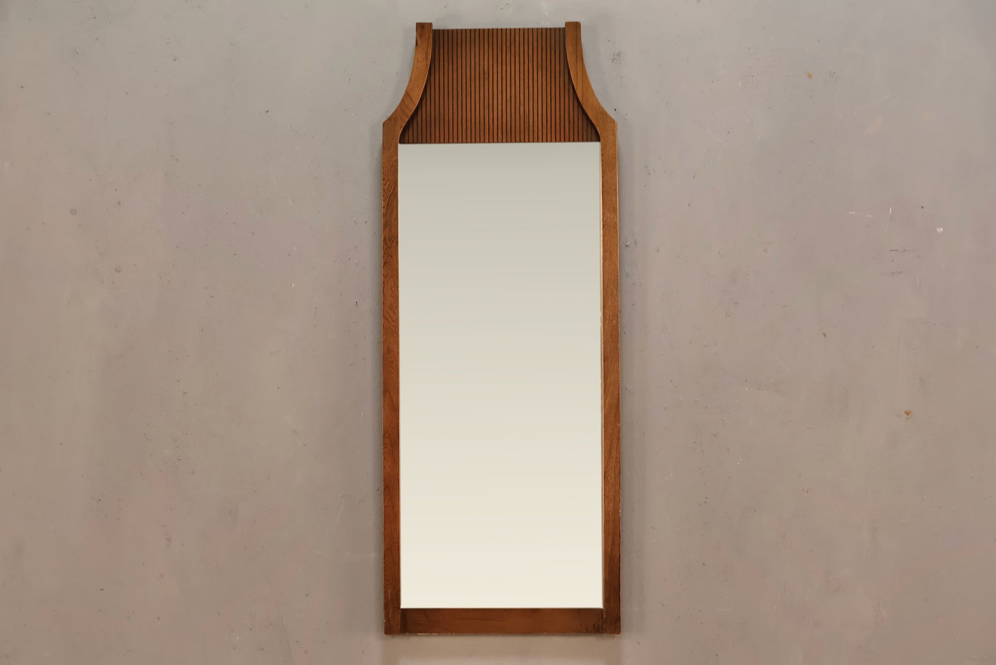 Mid Century Ridged Mirror