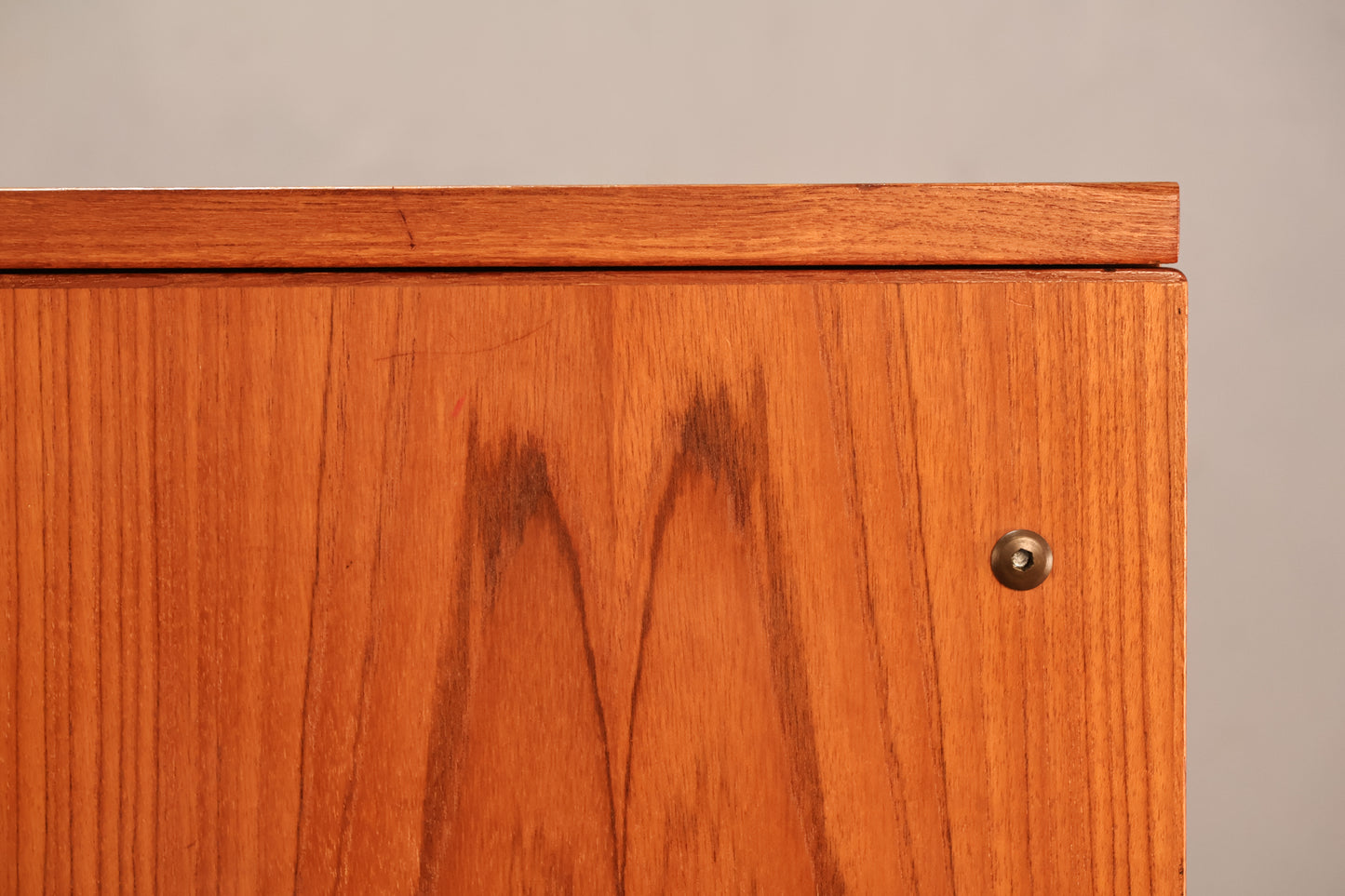 Luxe Teak Drop-Front Wall Unit - ONLINE ONLY