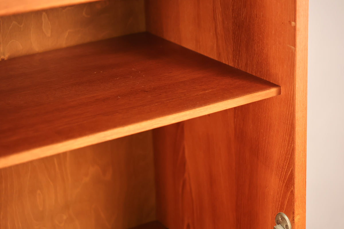Luxe Teak Drop-Front Wall Unit - ONLINE ONLY