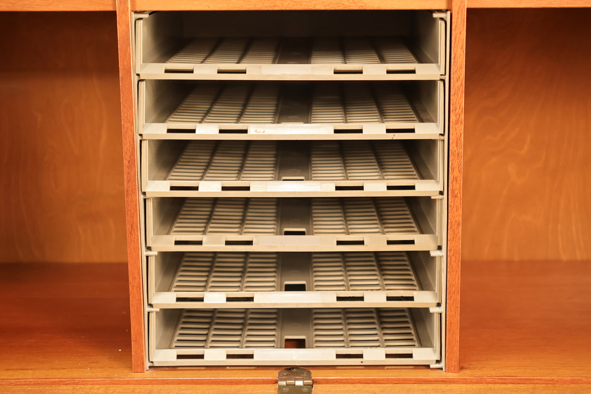 Luxe Teak Drop-Front Wall Unit - ONLINE ONLY