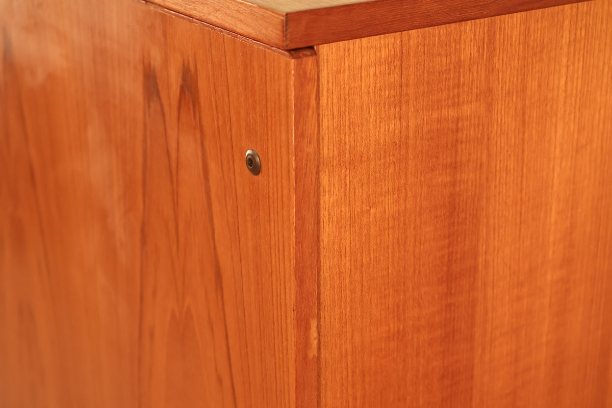 Luxe Teak Drop-Front Wall Unit - ONLINE ONLY