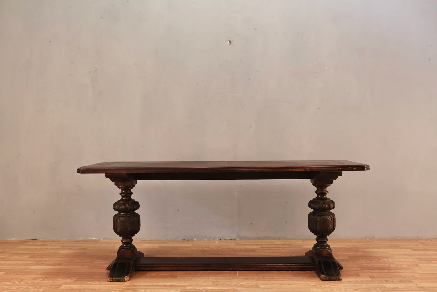 Large Jacobean Trestle Console Table - ONLINE ONLY