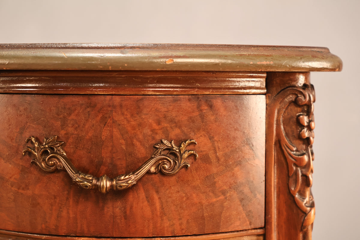 Louis XV-Style Mahogany 7-Drawer Desk - ONLINE ONLY