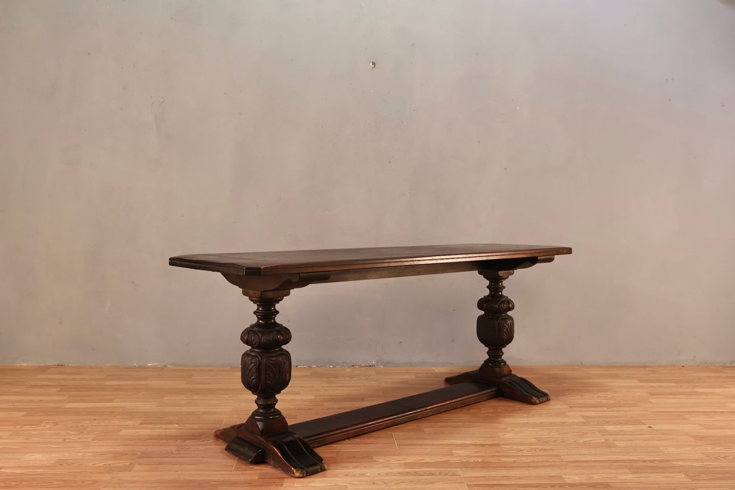 Large Jacobean Trestle Console Table - ONLINE ONLY