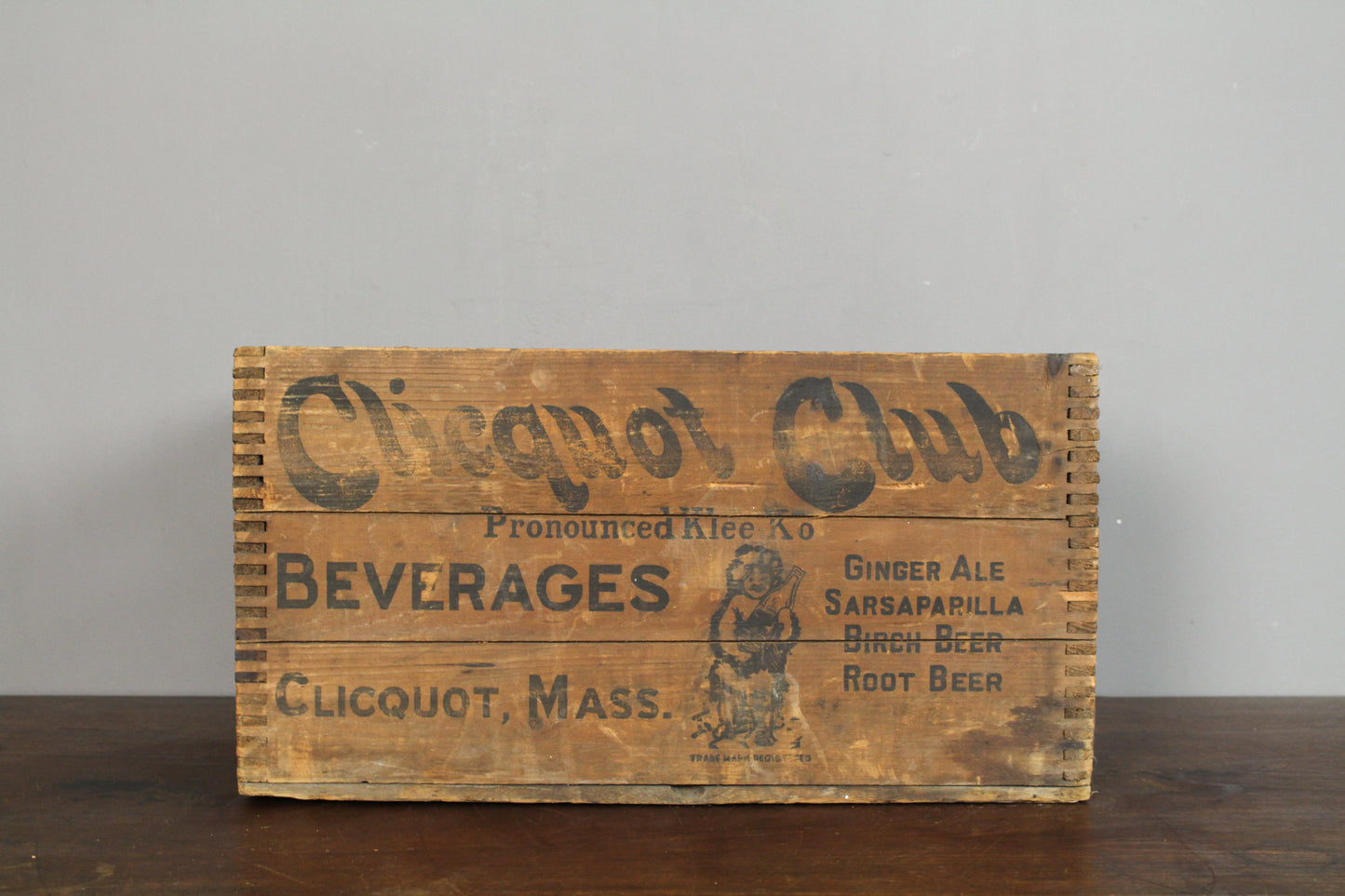 Rustic Clicquot Club Wooden Crate