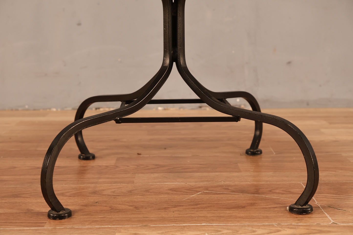 White Vinyl & Iron Swivel Armchair - ONLINE ONLY