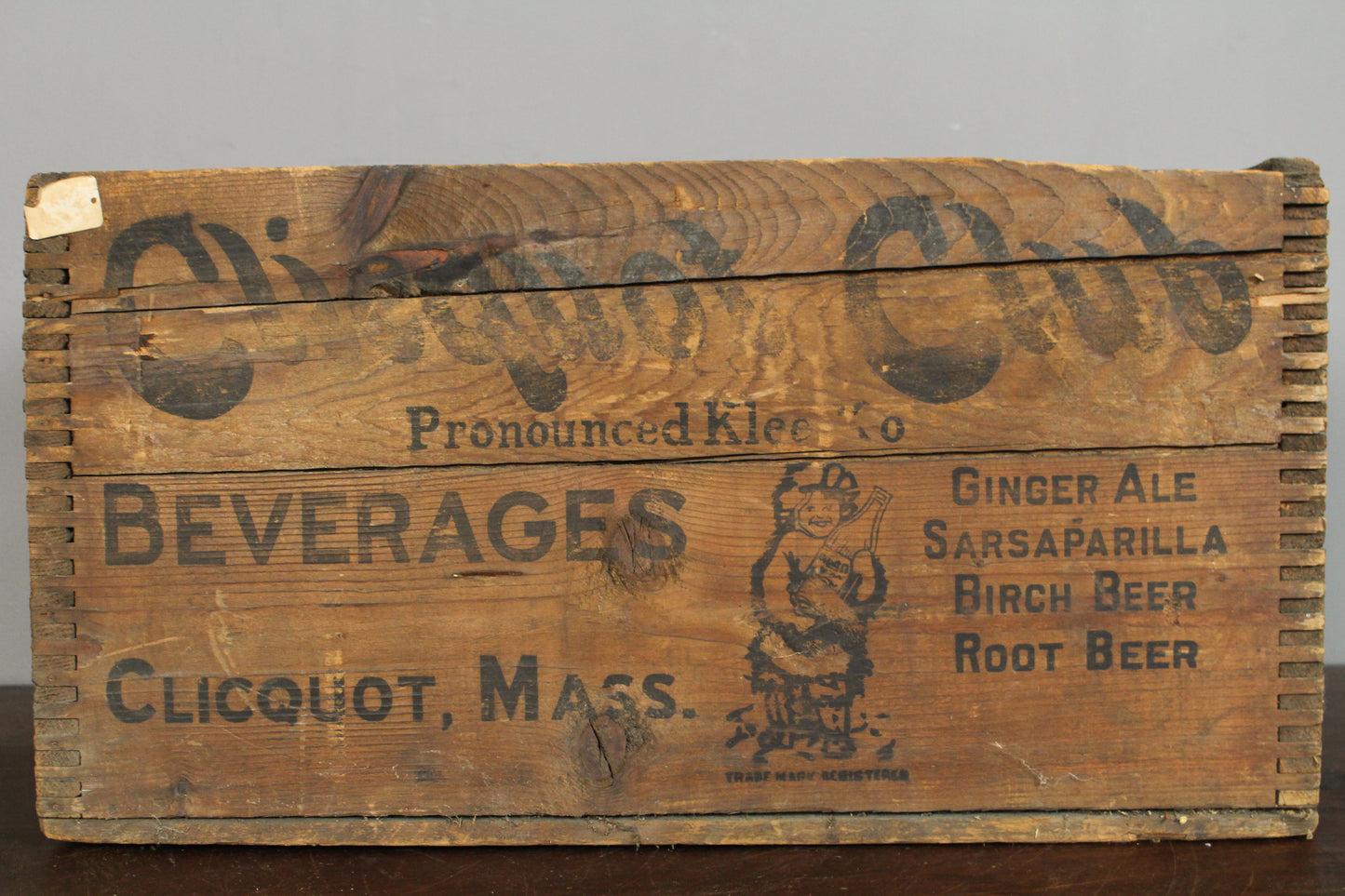 Rustic Clicquot Club Wooden Crate