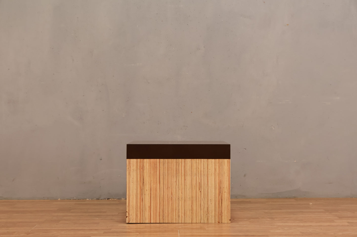 Faux Pencil Reed Laminate End Table - ONLINE ONLY