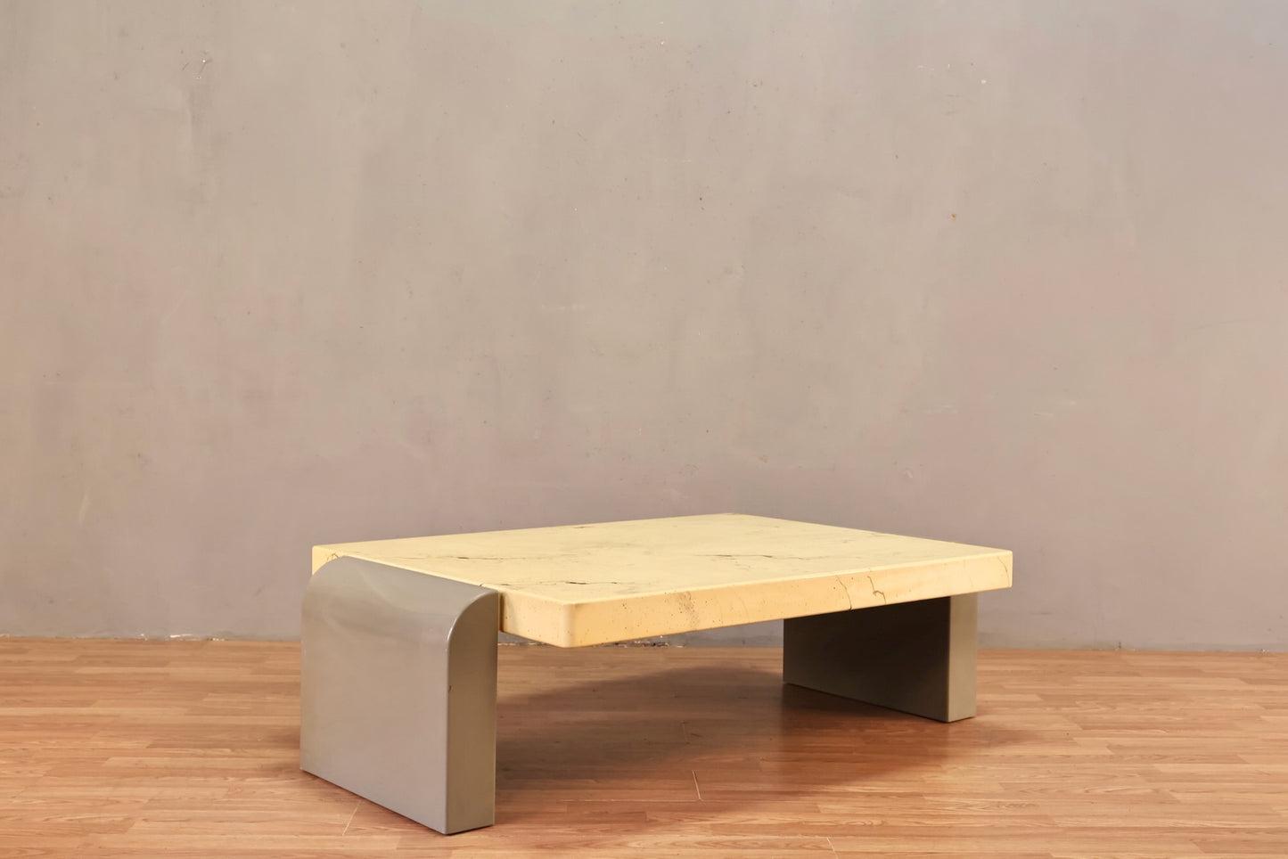 Large Faux Marble & Gray Coffee Table - ONLINE ONLY