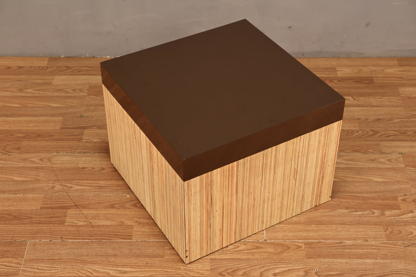 Faux Pencil Reed Laminate End Table - ONLINE ONLY