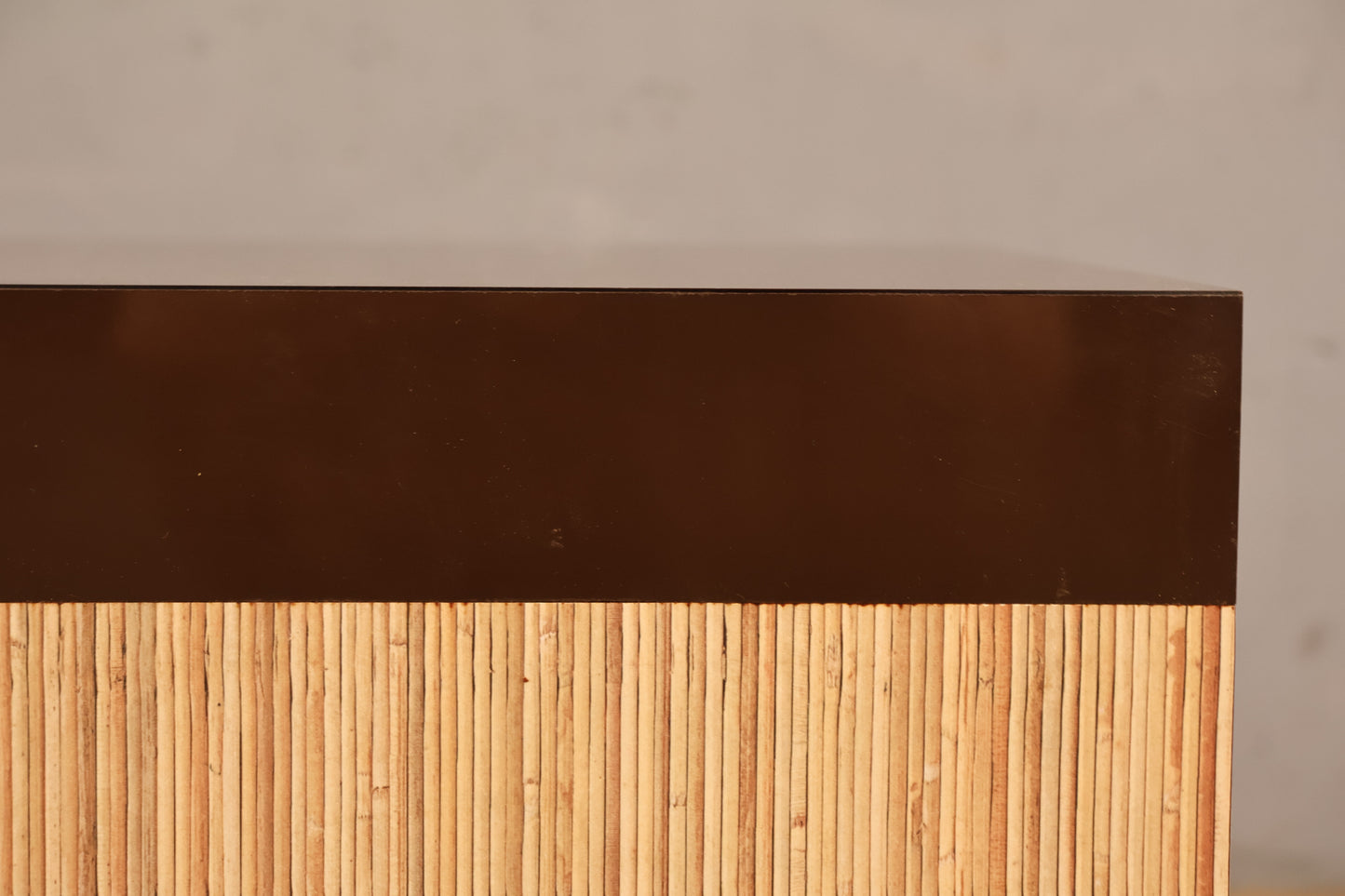 Faux Pencil Reed Laminate End Table - ONLINE ONLY