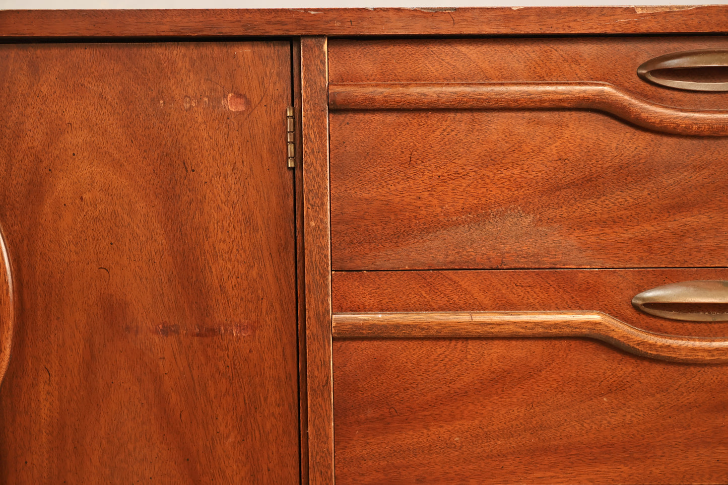 Broyhill Mid Century Walnut 9-Drawer Credenza - ONLINE ONLY
