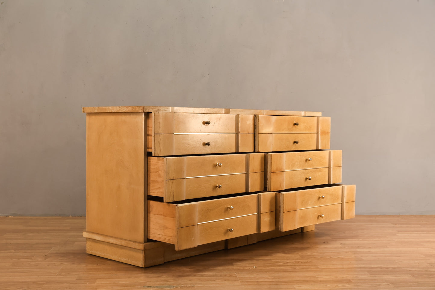 1950s Blonde 6-Drawer Dresser - ONLINE ONLY