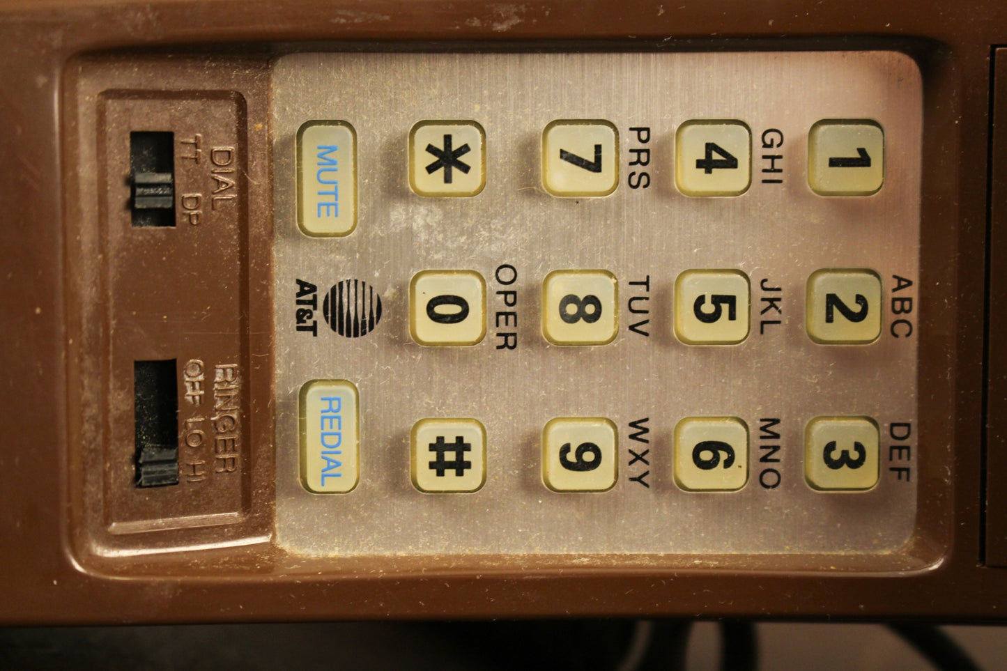 Brown Touch-Tone Telephone