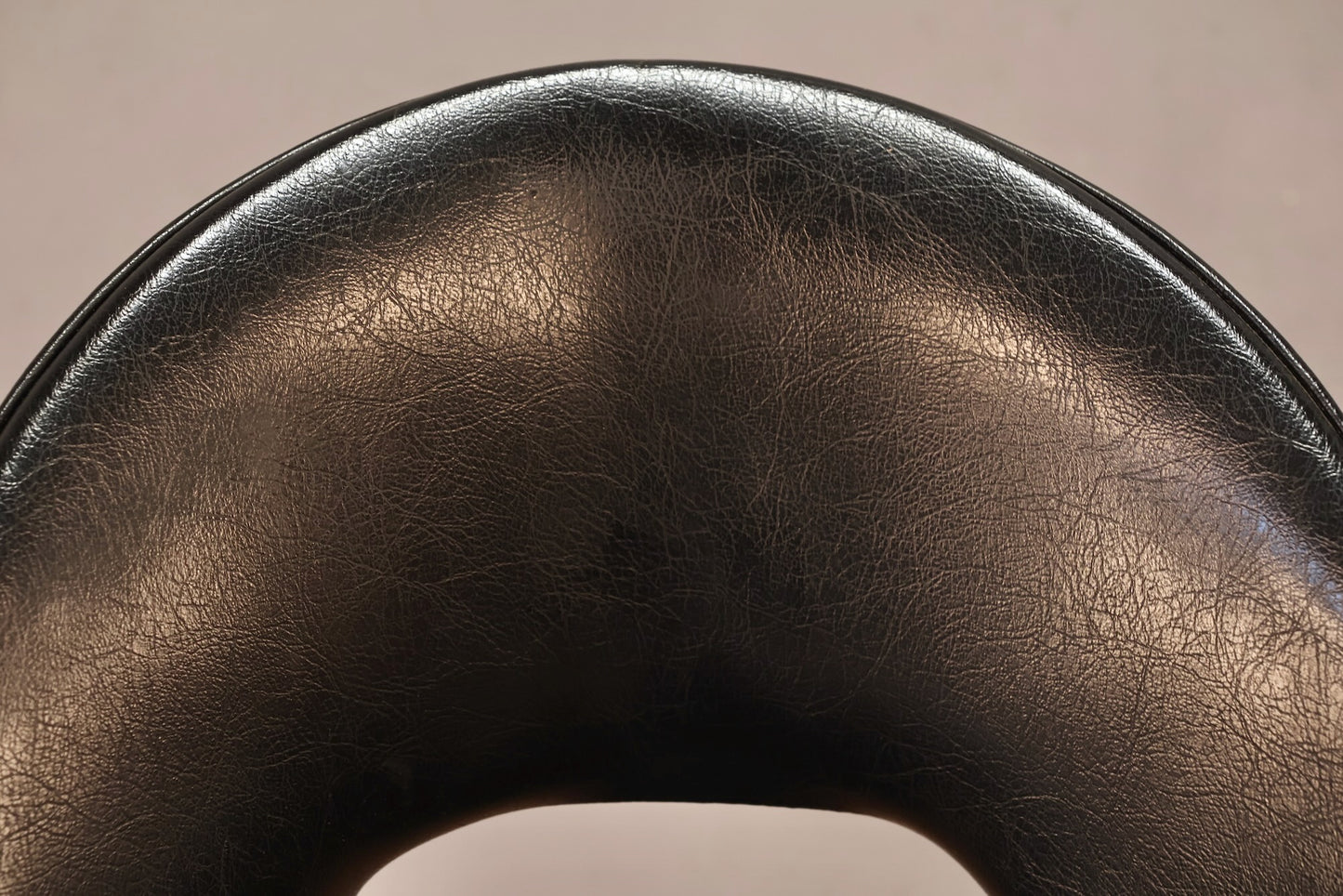 Atomic Black Vinyl Swivel Bar Stool
