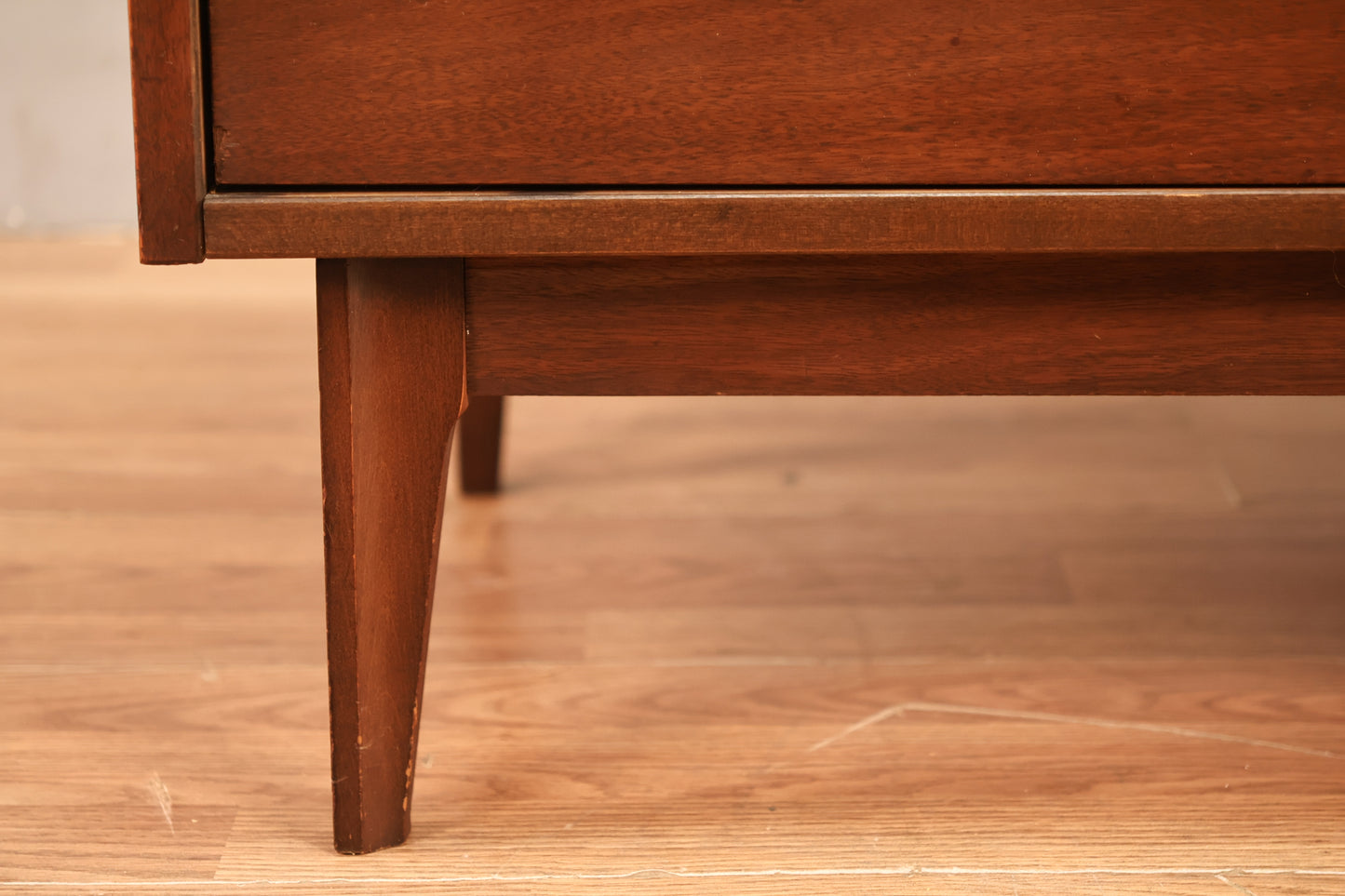 Mid Century Walnut 4-Drawer Highboy Dresser - ONLINE ONLY