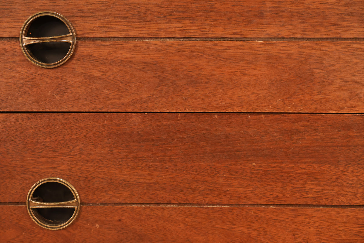 Mid Century Walnut 4-Drawer Highboy Dresser - ONLINE ONLY