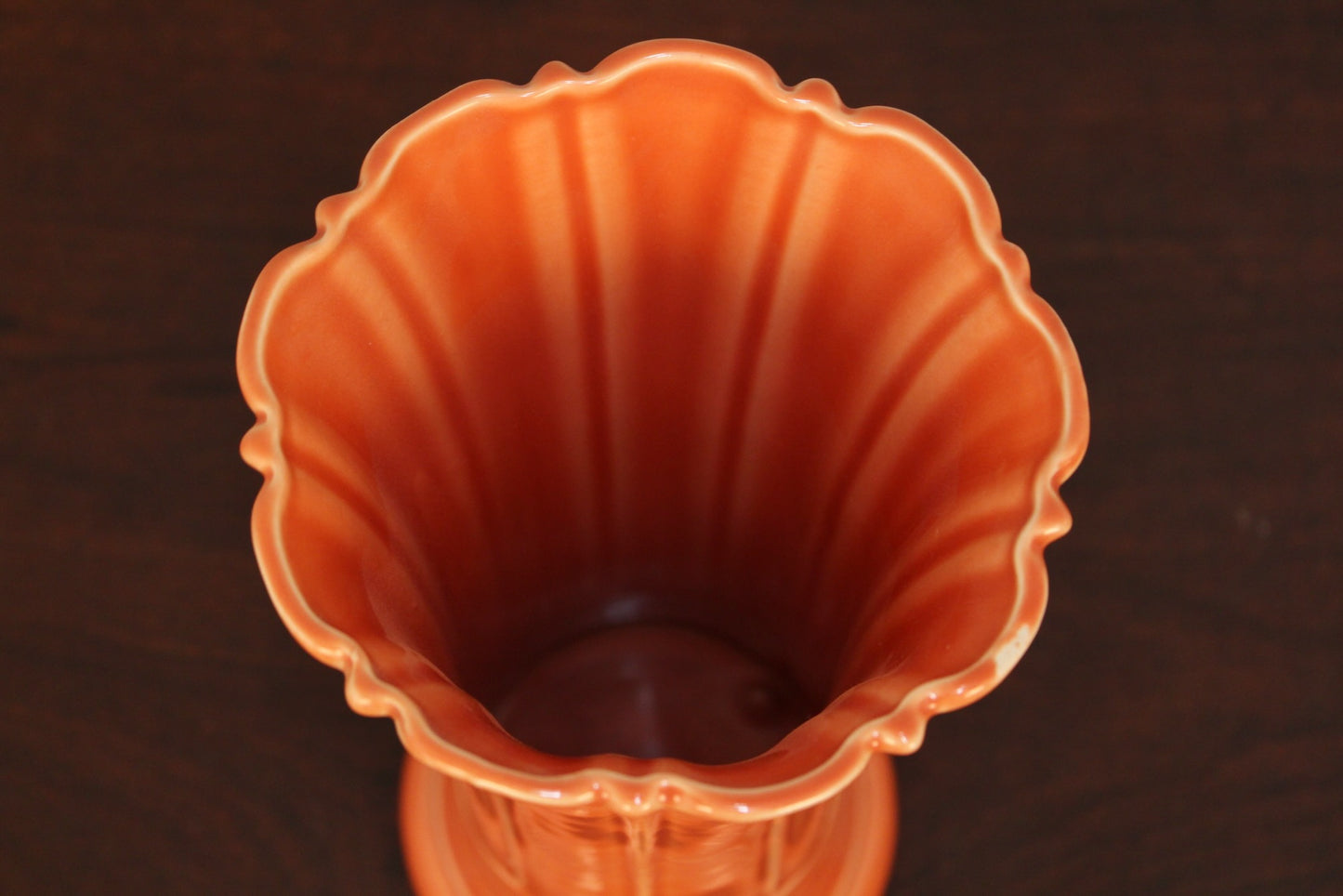 Fiesta Persimmon Ceramic Vase