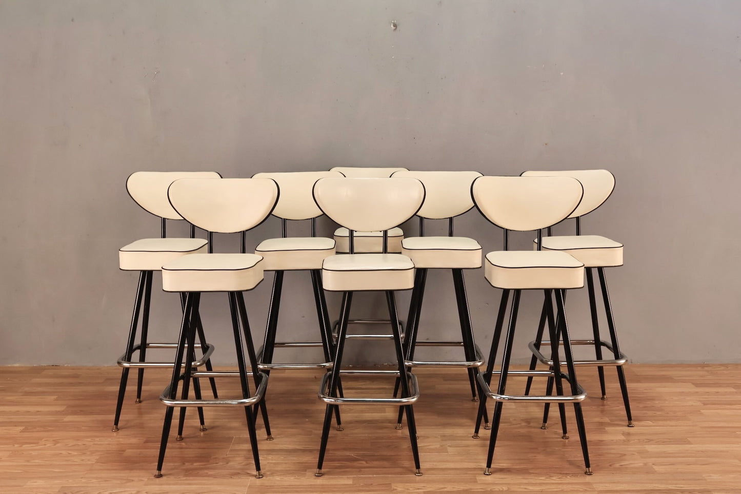 Atomic "Tuxedo" Bar Stool