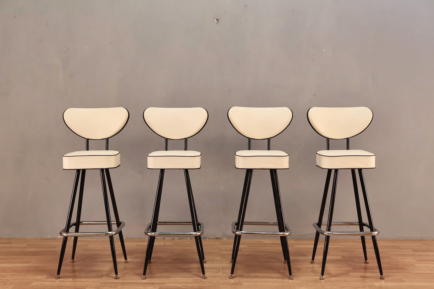 Atomic "Tuxedo" Bar Stool