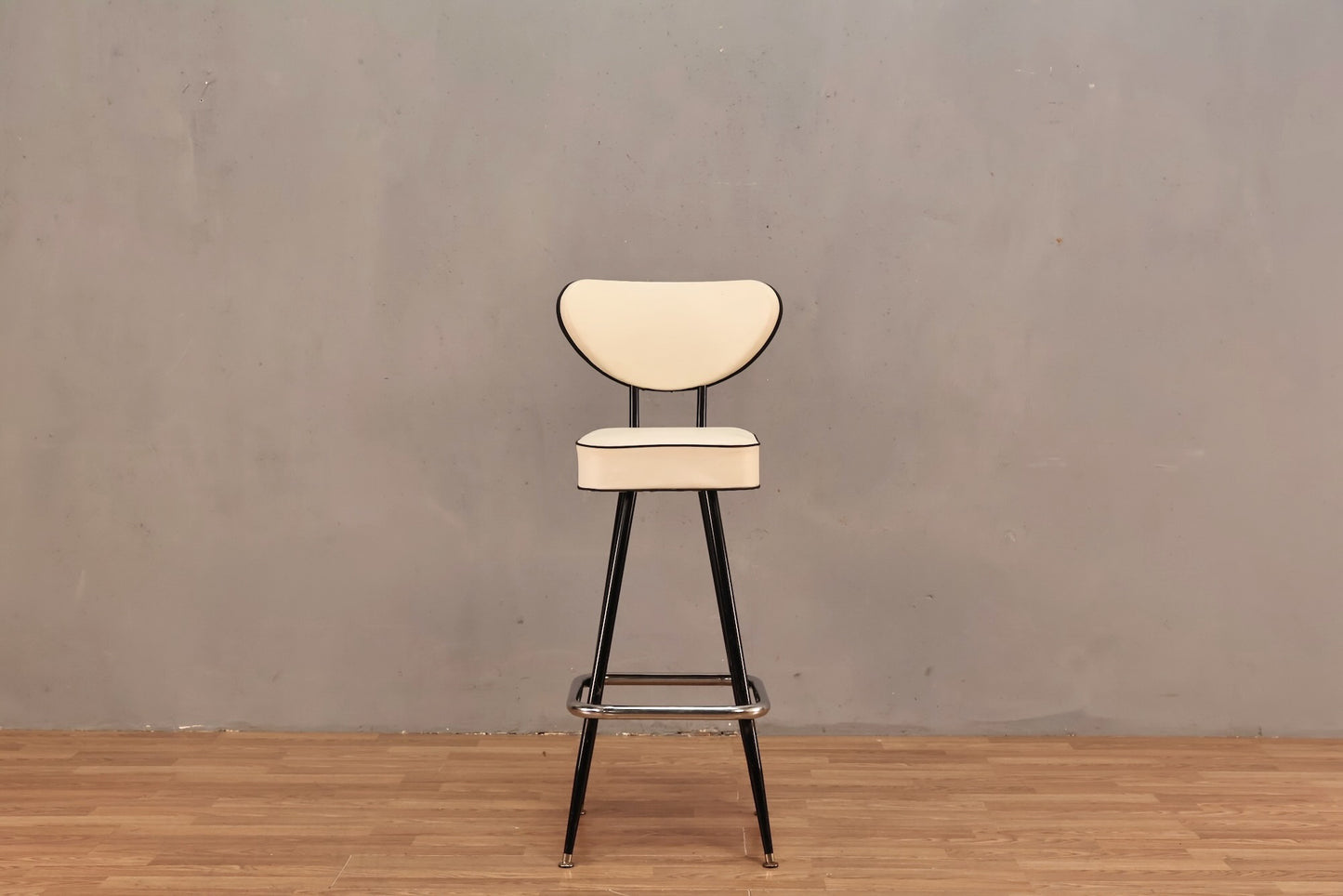 Atomic "Tuxedo" Bar Stool