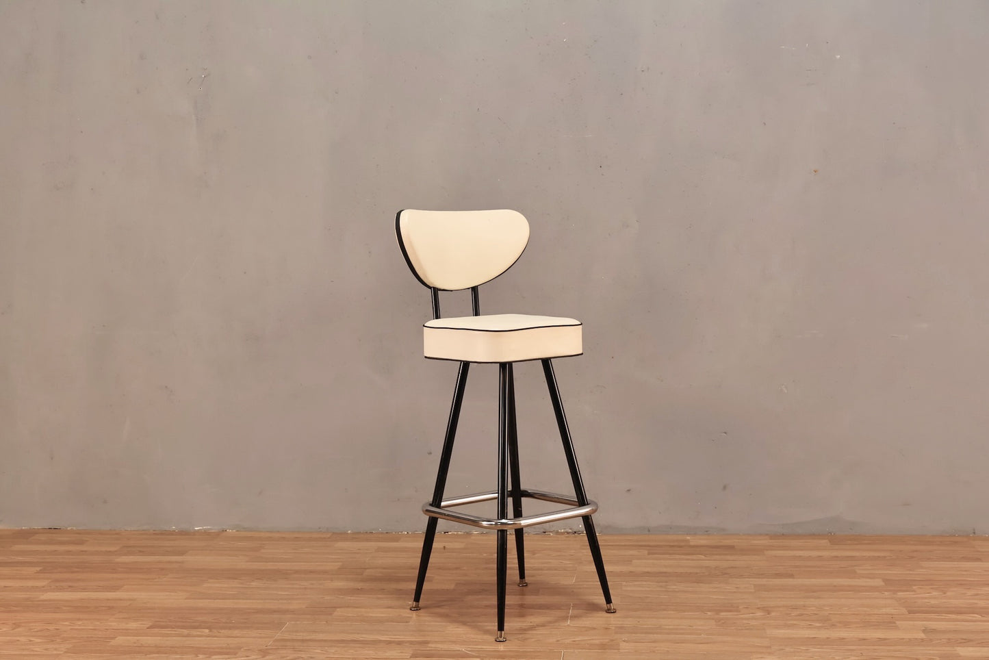 Atomic "Tuxedo" Bar Stool
