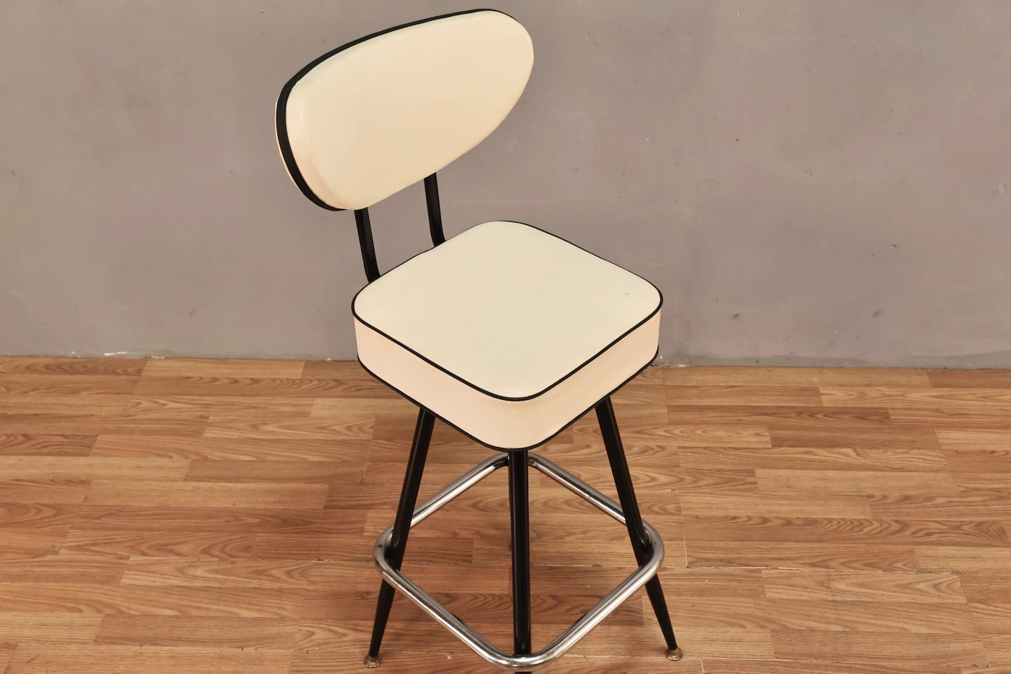 Atomic "Tuxedo" Bar Stool