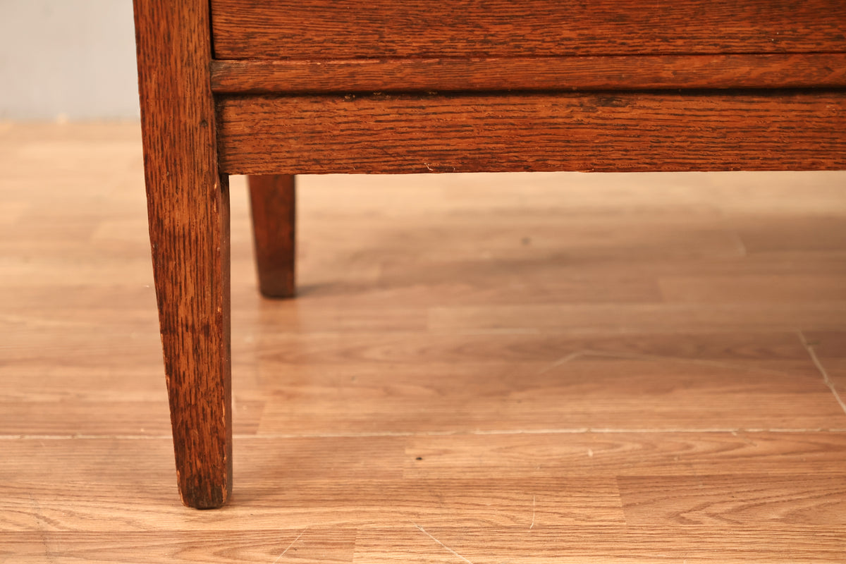 Antique Oak 3-Drawer Cabinet - ONLINE ONLY