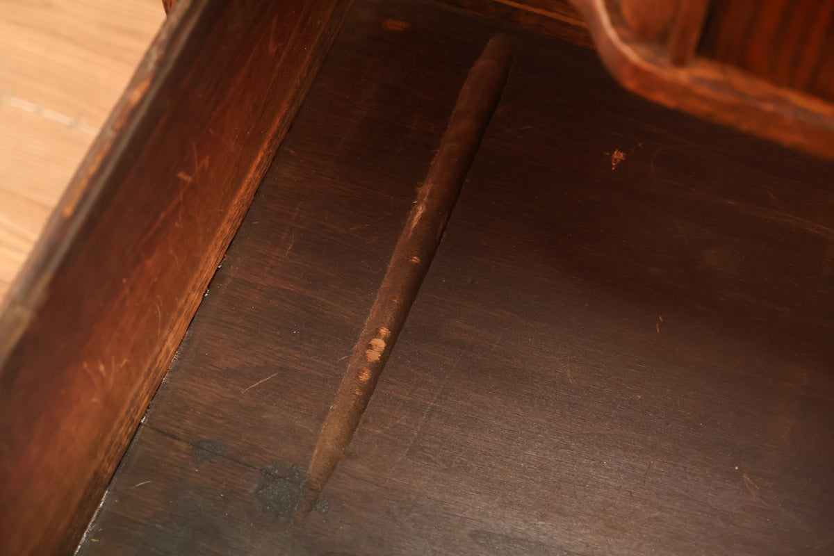 Antique Oak 3-Drawer Cabinet - ONLINE ONLY