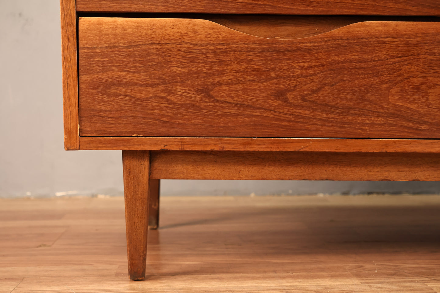 American of Martinsville Walnut 9-Drawer Credenza