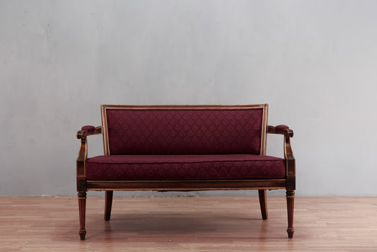 Provincial Plum Settee