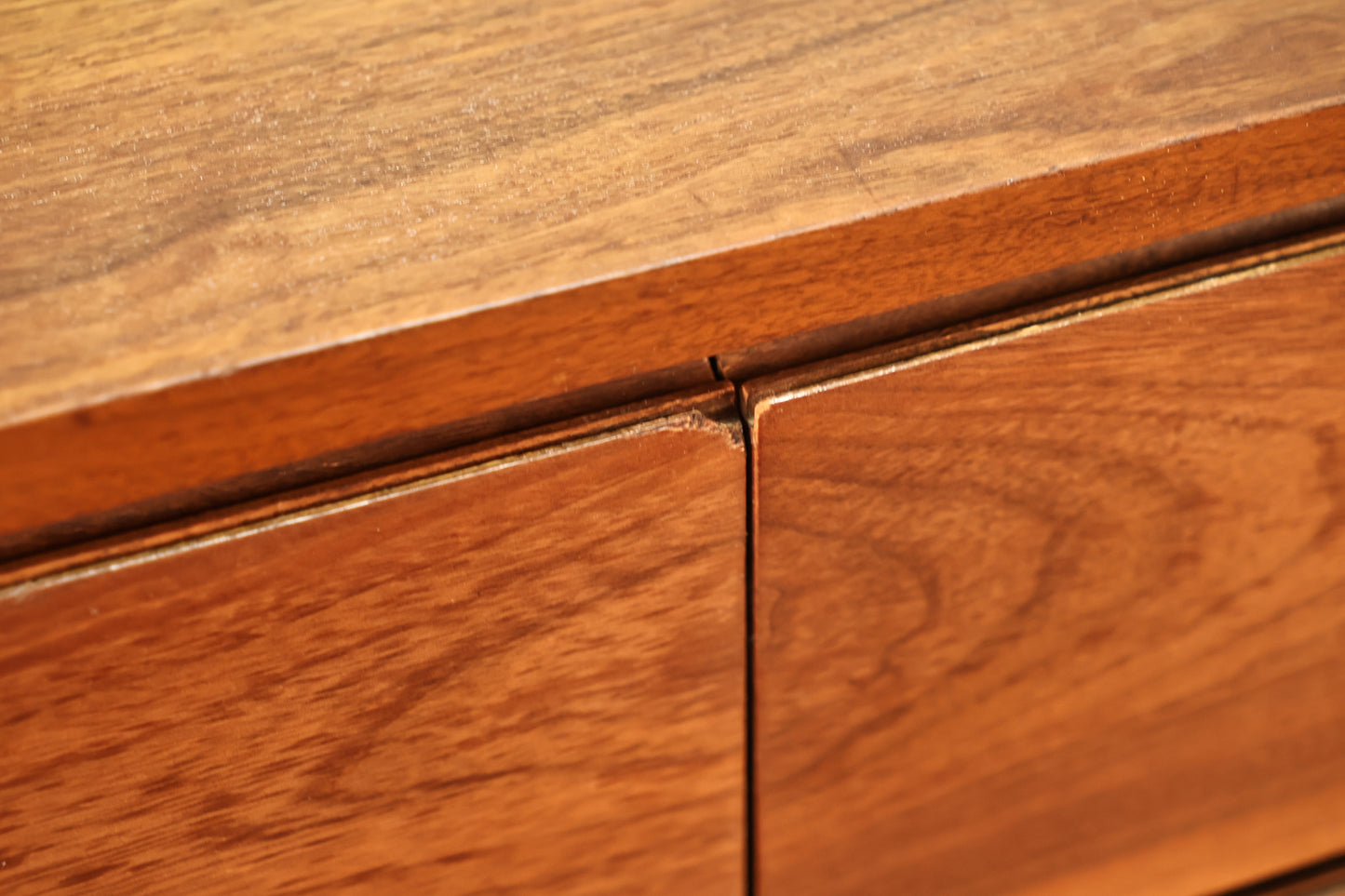 American of Martinsville Walnut 9-Drawer Credenza