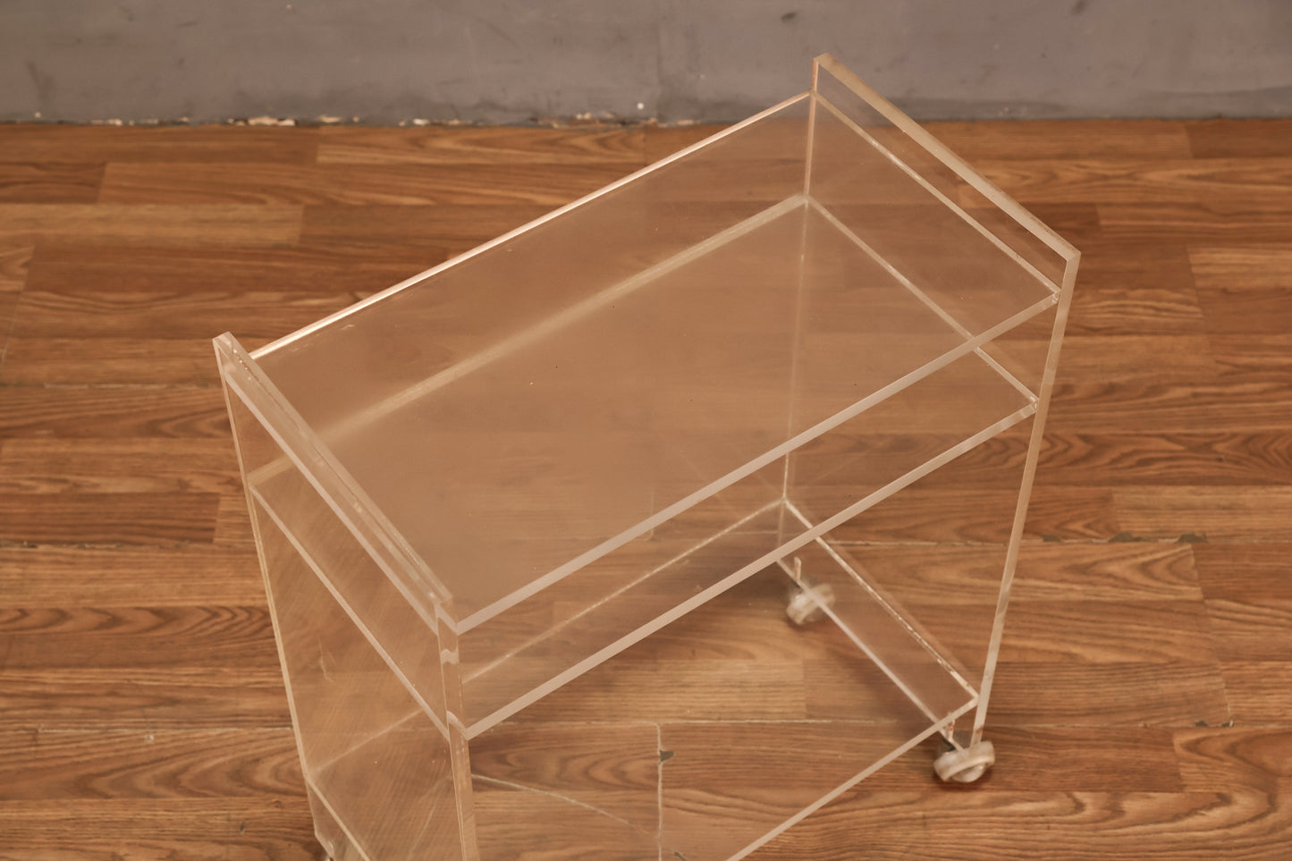 Lucite 3-Tier Cart