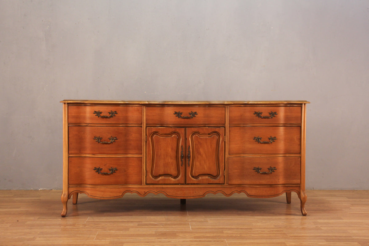 French Provincial 9-Drawer Credenza