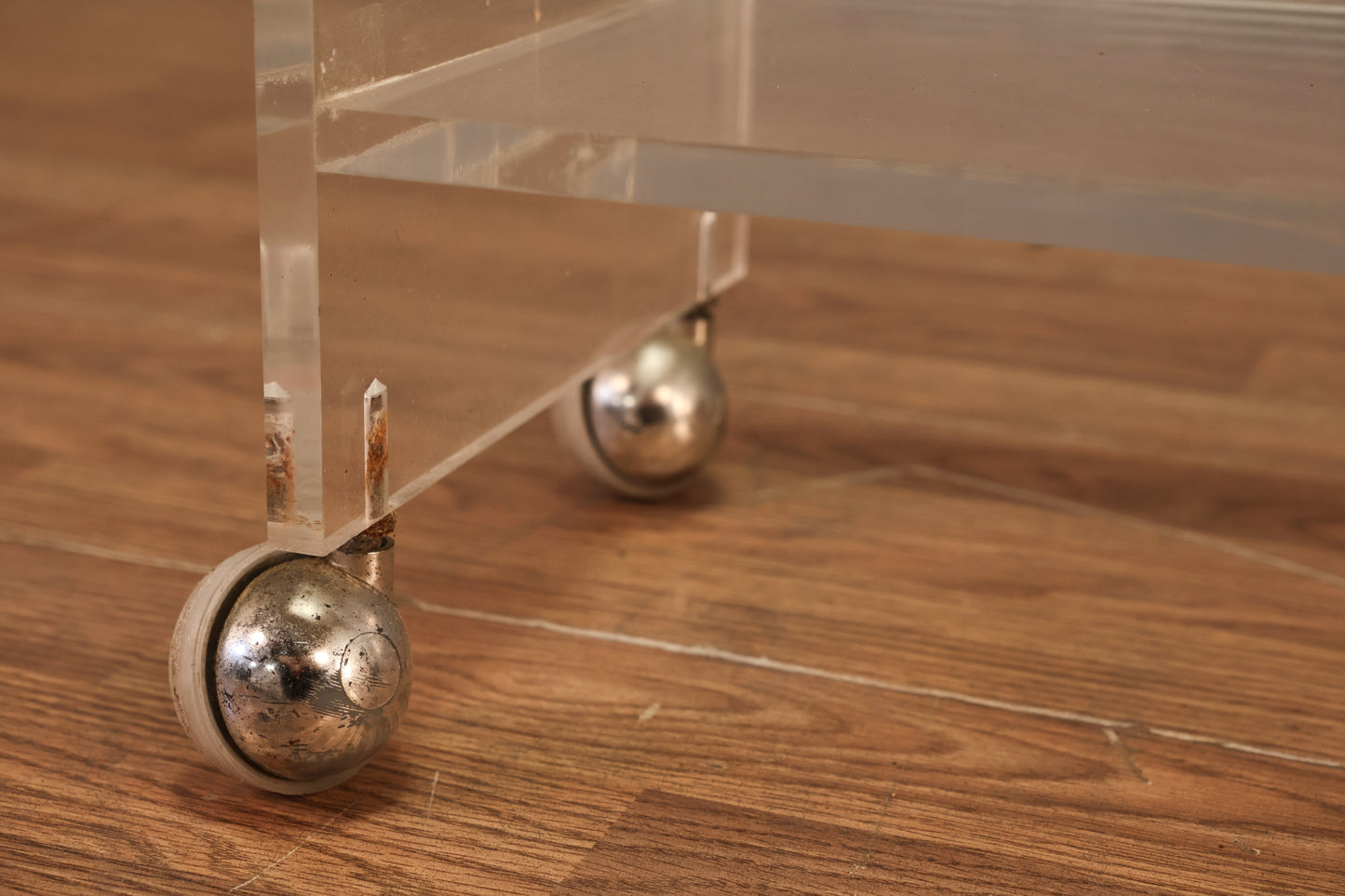 Lucite 3-Tier Cart