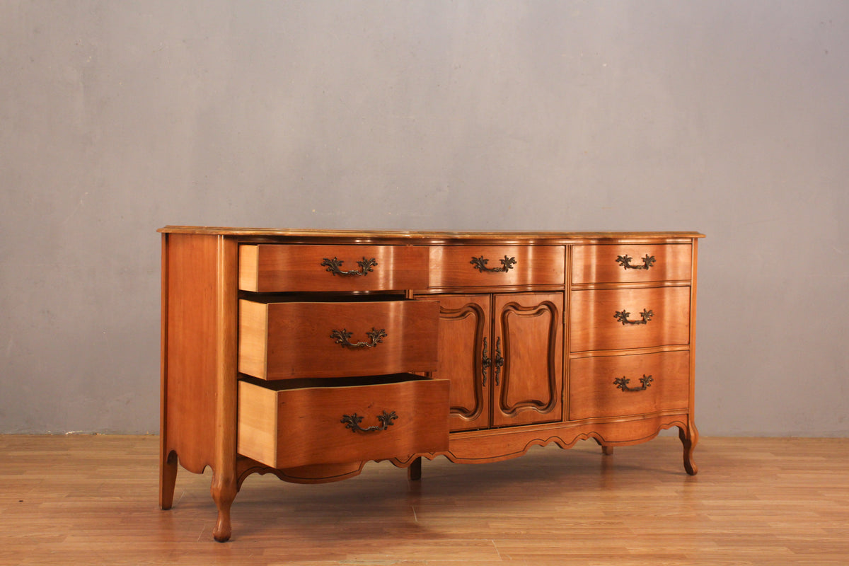 French Provincial 9-Drawer Credenza