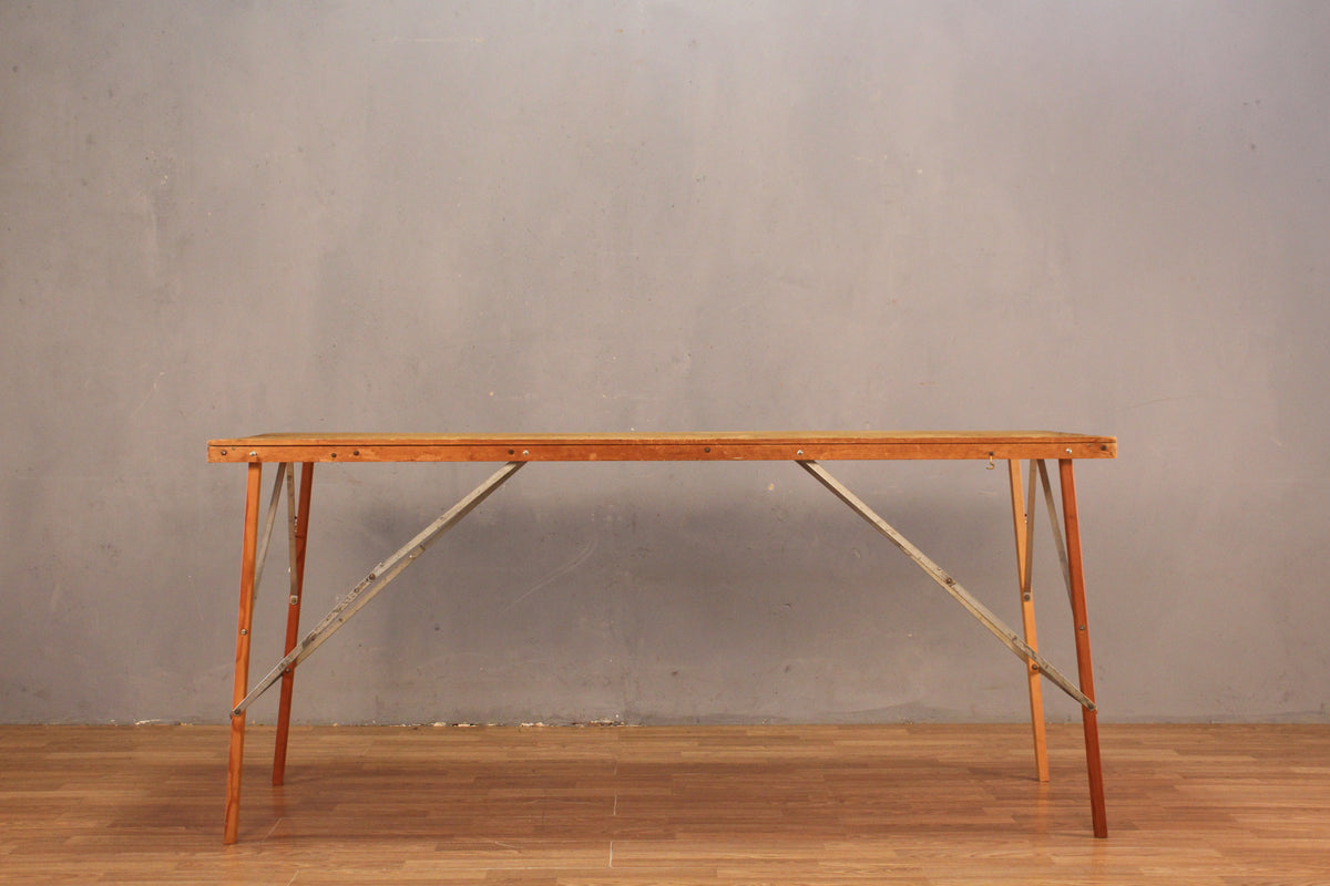 1930s Slim Industrial Folding Table B - ONLINE ONLY