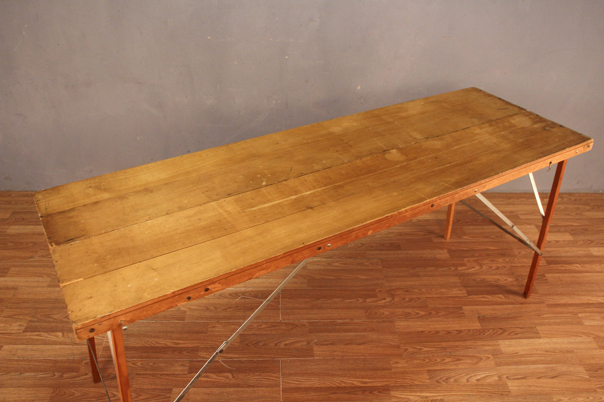 1930s Slim Industrial Folding Table B - ONLINE ONLY