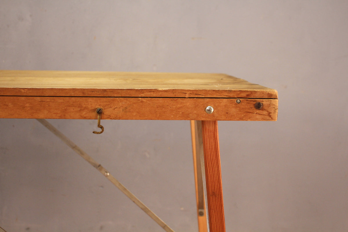 1930s Slim Industrial Folding Table B - ONLINE ONLY