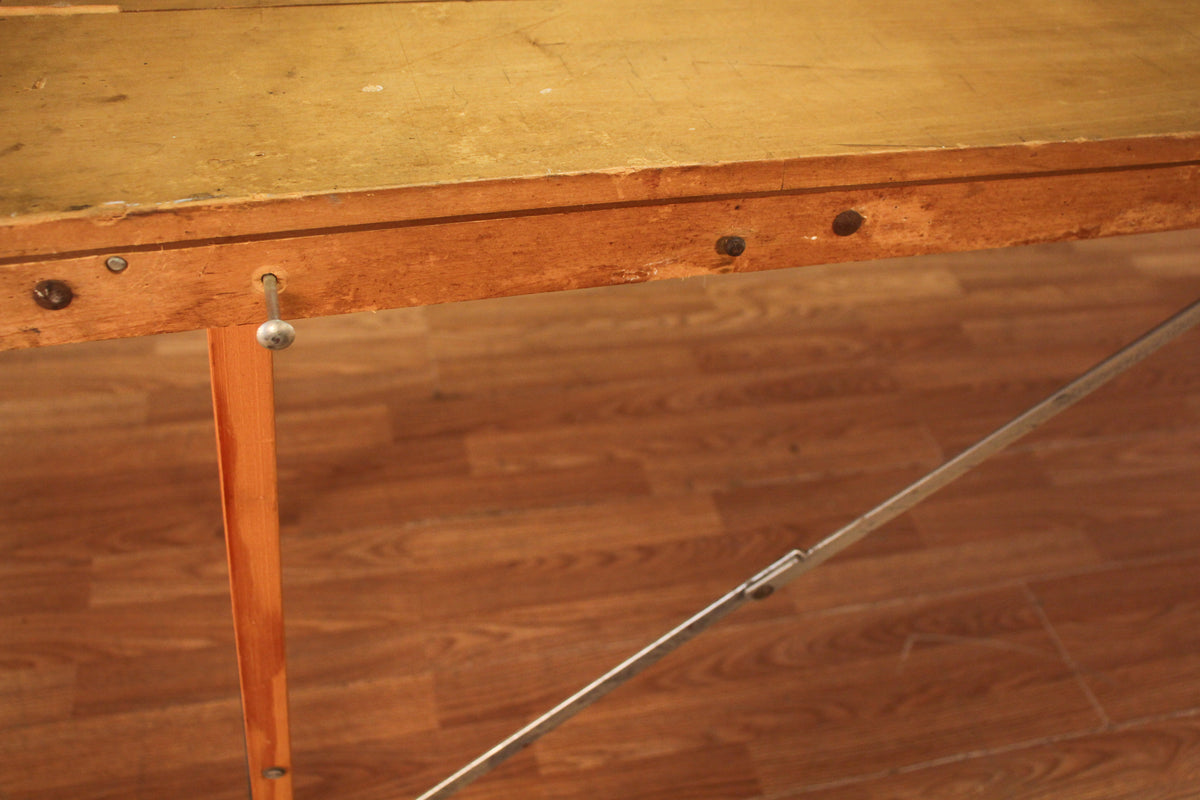 1930s Slim Industrial Folding Table B - ONLINE ONLY