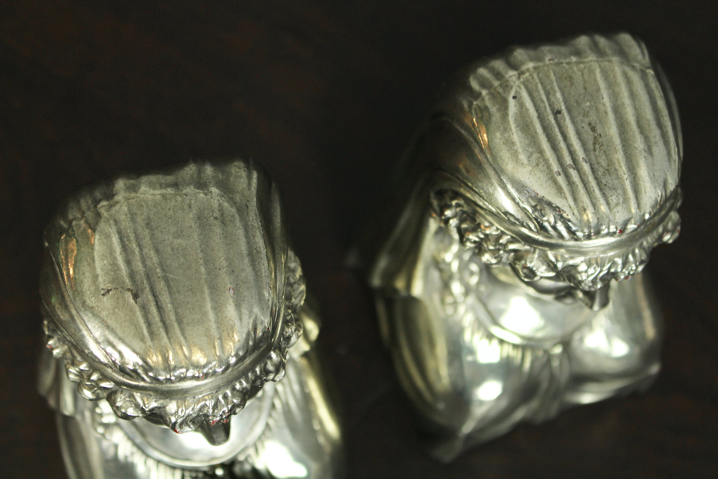 Pair of Silver Plaster Goddess Bookends