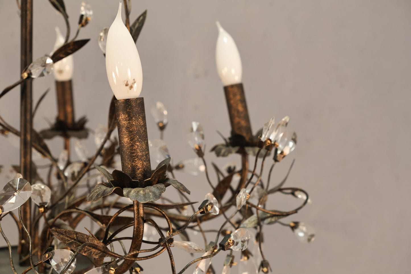 Distressed Crystal Vines Chandelier - ONLINE ONLY