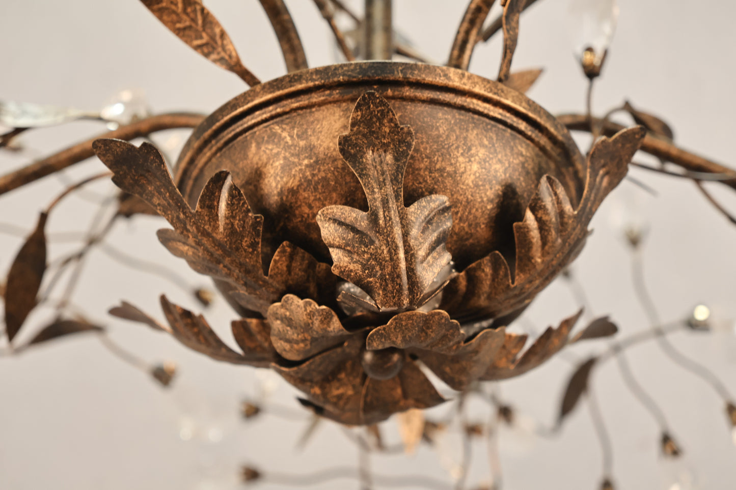 Distressed Crystal Vines Chandelier - ONLINE ONLY
